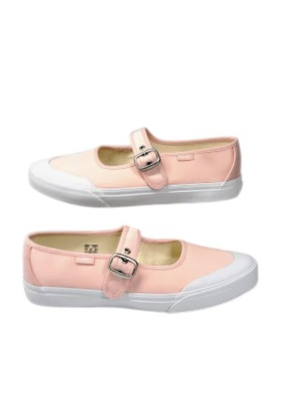 VANS Mary Jane Rose Pink Canvas Strap Sneakers Women’s 9.5 Men’s 8 NWOB - Picture 5 of 8